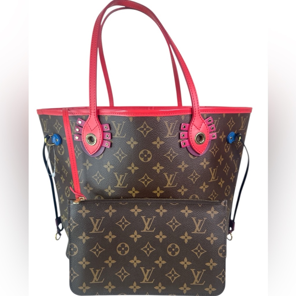 Louis Vuitton Limited Edition Monogram Tote with Pink Accents